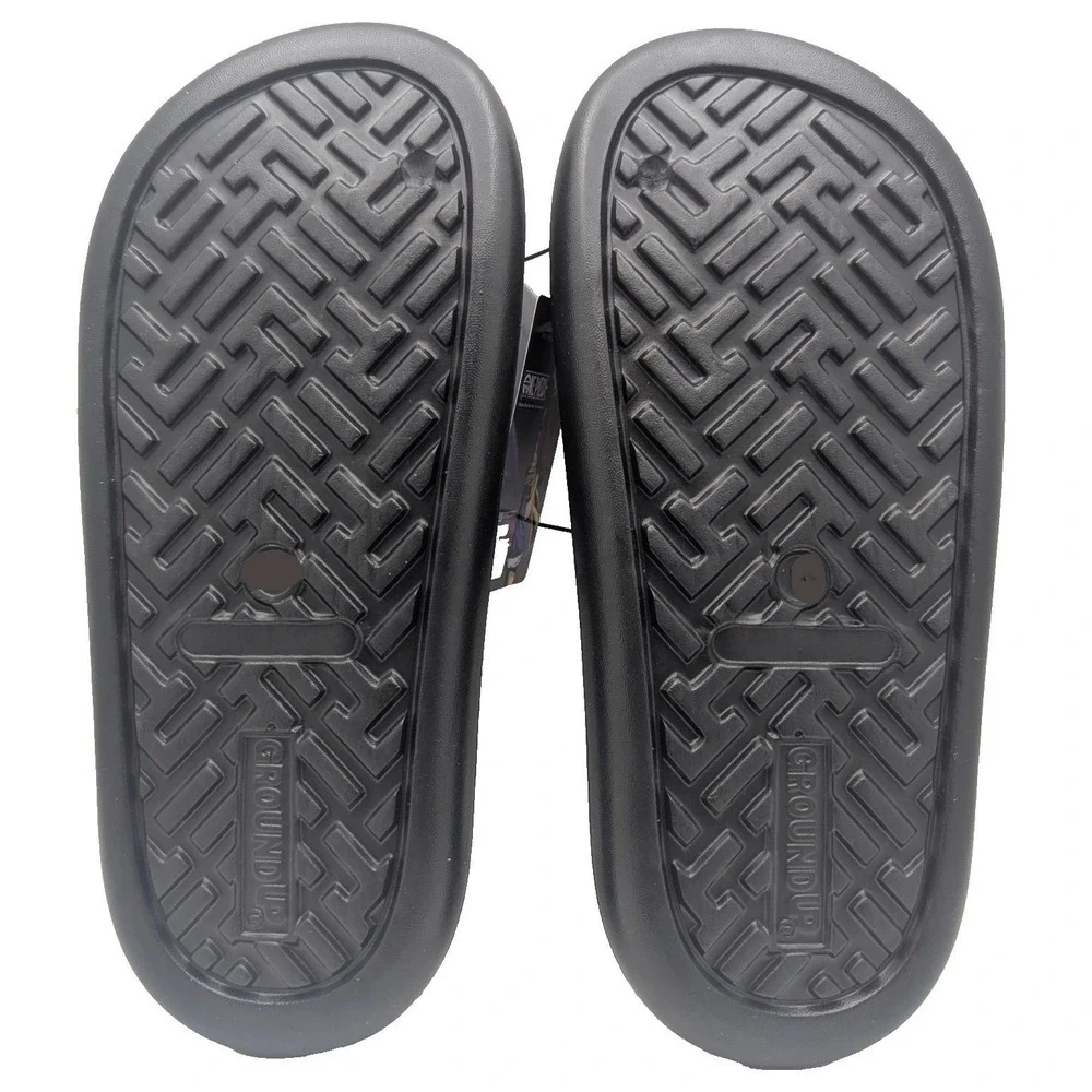 One Piece Anime Skull Slides Sandals Mens Size 9 Black‎ Anime Slip On